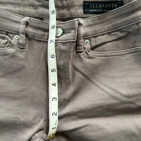 ALL SAINTS MAST GRAY JEANS SIZE 28 LIKE NEW - Picture 8 of 8